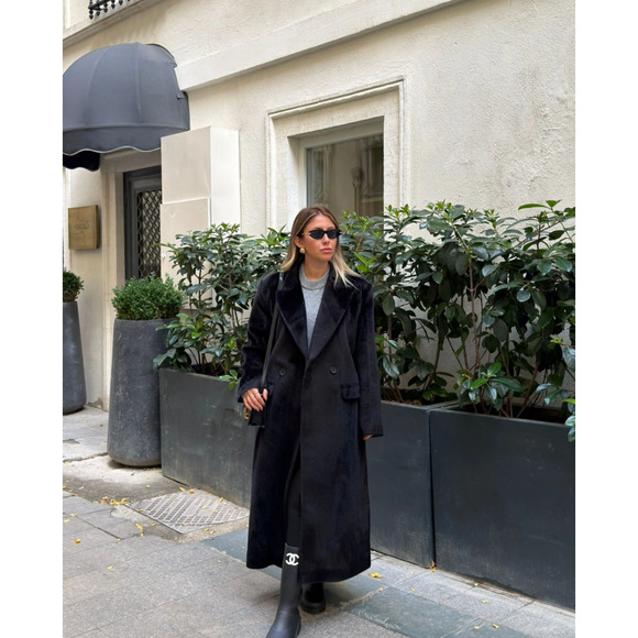 hot fashion Jackets & Blazers - Black Faux Fur Coat Women Luxury Soft Jacket Elegant Plush Outerwear